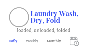 laundry wash, cleaning nanny, checklist item